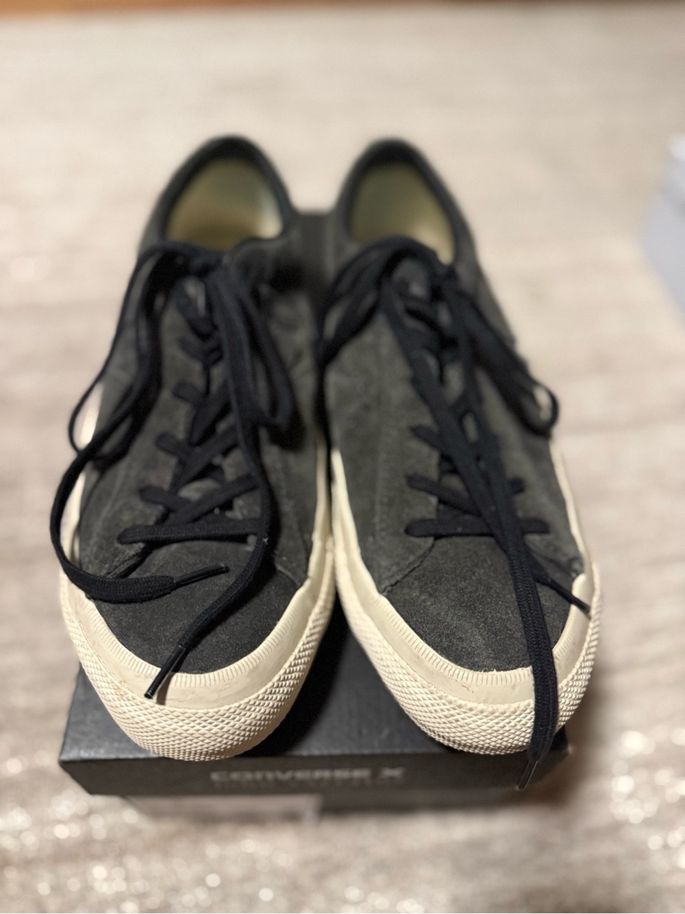 Converse One Star John Varvatos Charcoal Suede  Low-Top Sneakers